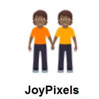 People Holding Hands: Medium-Dark Skin Tone on JoyPixels