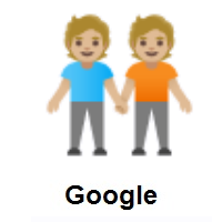 People Holding Hands: Medium-Light Skin Tone on Google Android