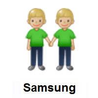 People Holding Hands: Medium-Light Skin Tone on Samsung