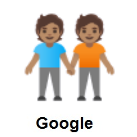 People Holding Hands: Medium Skin Tone on Google Android