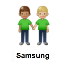 People Holding Hands: Medium Skin Tone, Medium-Light Skin Tone on Samsung