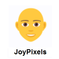 Person: Bald on JoyPixels