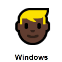 Person: Blond Hair: Dark Skin Tone on Microsoft Windows