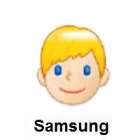 Person: Blond Hair: Light Skin Tone on Samsung