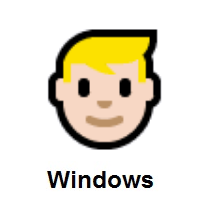 Person: Blond Hair: Light Skin Tone on Microsoft Windows