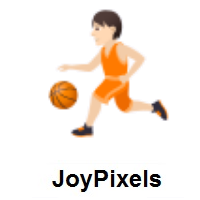 Person Bouncing Ball: Light Skin Tone on JoyPixels