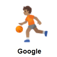 Person Bouncing Ball: Medium Skin Tone on Google Android