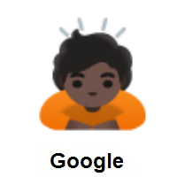 Person Bowing: Dark Skin Tone on Google Android