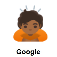 Person Bowing: Medium-Dark Skin Tone on Google Android