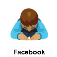 Person Bowing: Medium Skin Tone on Facebook