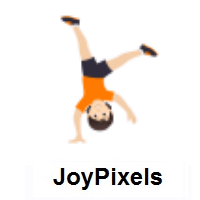 Person Cartwheeling: Light Skin Tone on JoyPixels