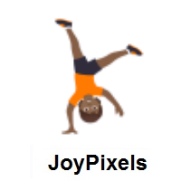 Person Cartwheeling: Medium-Dark Skin Tone on JoyPixels