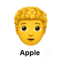 Person: Curly Hair on Apple iOS