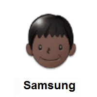 Person: Dark Skin Tone on Samsung