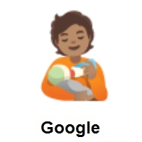 Person Feeding Baby: Medium Skin Tone on Google Android