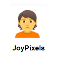 Depressive: Person Frowning on JoyPixels