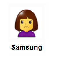 Depressive: Person Frowning on Samsung