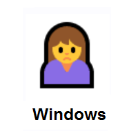 Depressive: Person Frowning on Microsoft Windows
