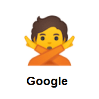 Person Gesturing NO on Google Android
