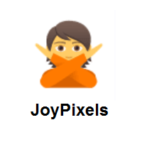 Person Gesturing NO on JoyPixels