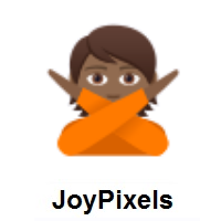 Person Gesturing NO: Medium-Dark Skin Tone on JoyPixels