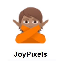 Person Gesturing NO: Medium Skin Tone on JoyPixels