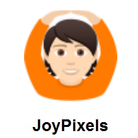 Person Gesturing OK: Light Skin Tone on JoyPixels