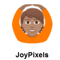Person Gesturing OK: Medium Skin Tone on JoyPixels
