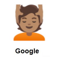 Person Getting Massage: Medium Skin Tone on Google Android