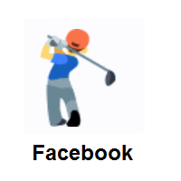 Person Golfing on Facebook