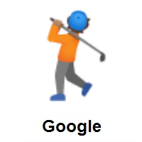 Person Golfing: Medium Skin Tone on Google Android