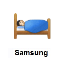 Person in Bed: Light Skin Tone on Samsung