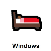 Person in Bed: Medium-Dark Skin Tone on Microsoft Windows