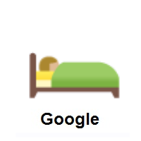 Person in Bed: Medium-Light Skin Tone on Google Android