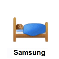 Person in Bed: Medium Skin Tone on Samsung
