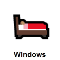 Person in Bed: Medium Skin Tone on Microsoft Windows