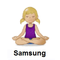 Person in Lotus Position: Medium-Light Skin Tone on Samsung