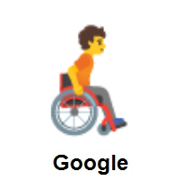 Person in Manual Wheelchair Facing Right on Google Android