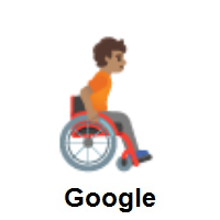 Person in Manual Wheelchair Facing Right: Medium Skin Tone on Google Android