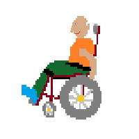 Person In Manual Wheelchair: Medium Skin Tone