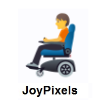 Person In Motorized Wheelchair on JoyPixels