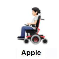 Person In Motorized Wheelchair: Light Skin Tone on Apple iOS