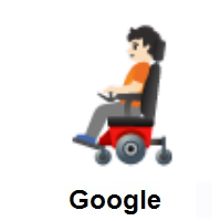 Person In Motorized Wheelchair: Light Skin Tone on Google Android