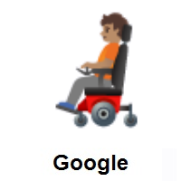 Person In Motorized Wheelchair: Medium Skin Tone on Google Android