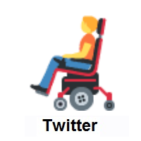 Person In Motorized Wheelchair on Twitter Twemoji