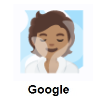 Person in Steamy Room: Medium Skin Tone on Google Android