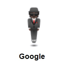 Person in Suit Levitating: Dark Skin Tone on Google Android