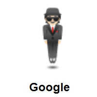 Person in Suit Levitating: Light Skin Tone on Google Android