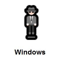 Person in Suit Levitating: Light Skin Tone on Microsoft Windows