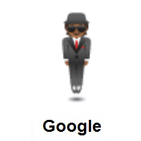 Person in Suit Levitating: Medium-Dark Skin Tone on Google Android
